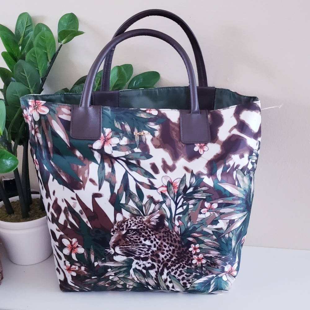 Vintage BEBE NWOT Multi Print Shopper Tote - O/S